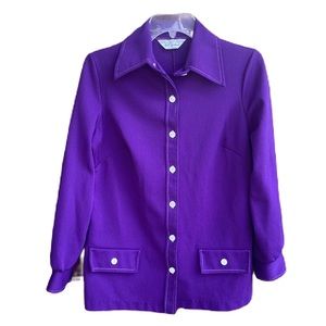 Vintage 1970’s NPC Fashions Purple Top